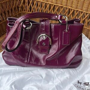 Coach Women's Burgundy Leather Bag